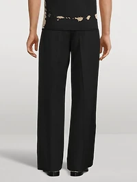 Wool Wide-Leg Pants