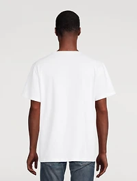 Dutch Flower Skull Cotton T-Shirt