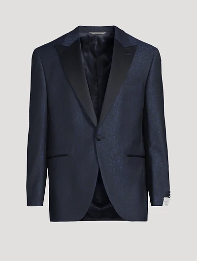 Elwood Wool Dinner Jacket Paisley Print