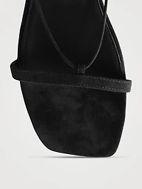 The Suede Tie Sandals