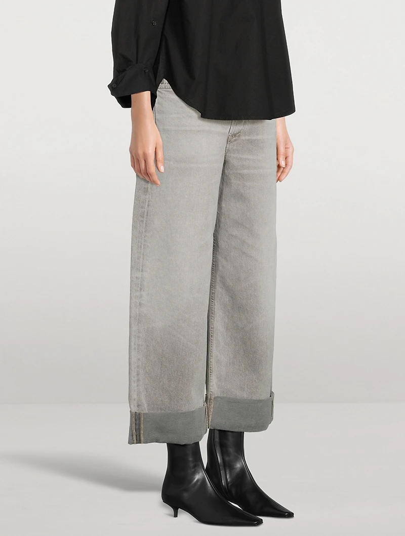 Ayla Baggy Cuffed Crop Jeans