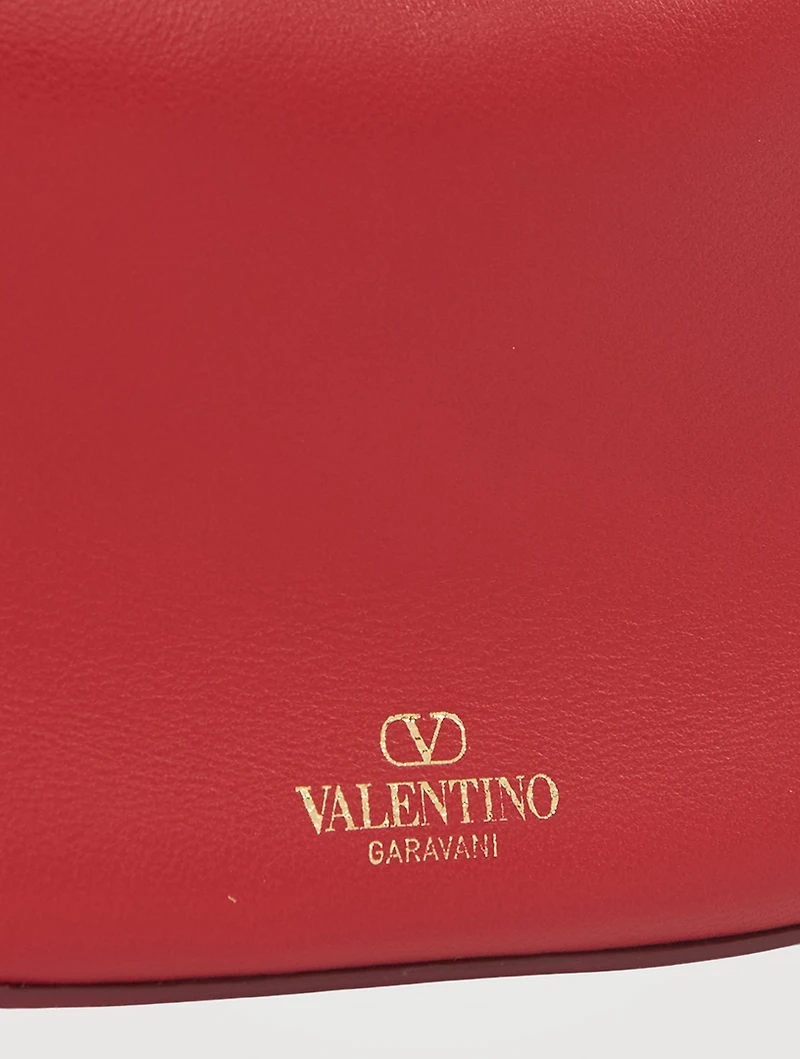 Mini VLOGO Moon Leather Shoulder Bag