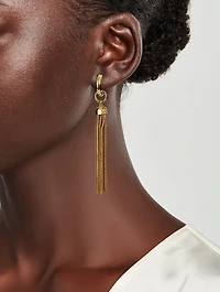 Gold Tassel Earrings