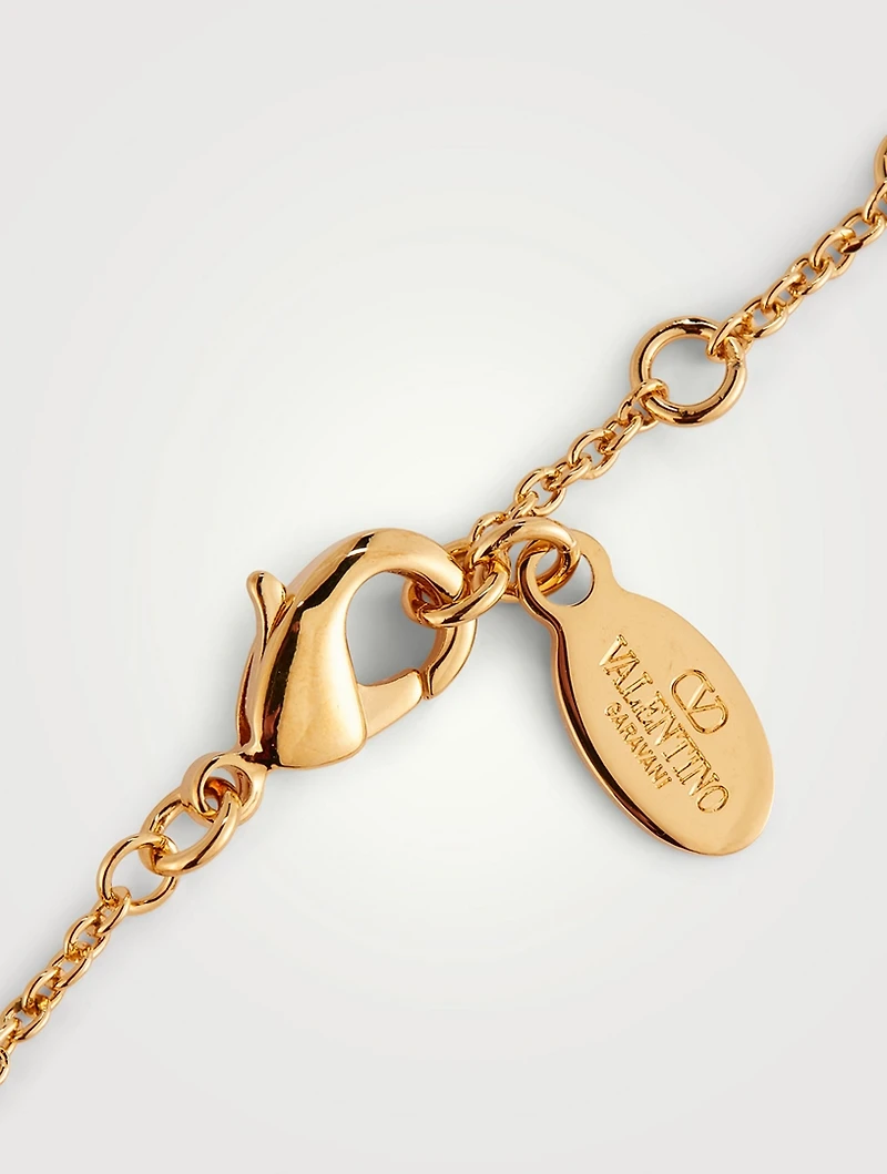 VLOGO Crystal Chain Bracelet