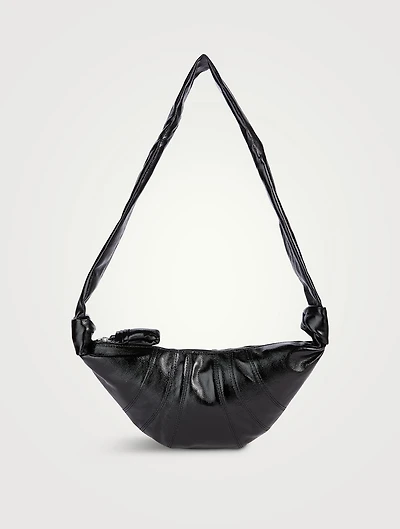 Small Croissant Canvas Shoulder Bag