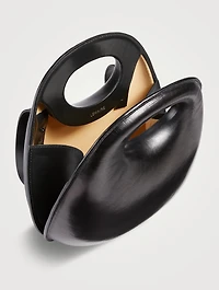 Egg Leather Top Handle Bag