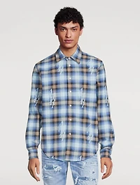 Cotton Plaid Flannel Shirt