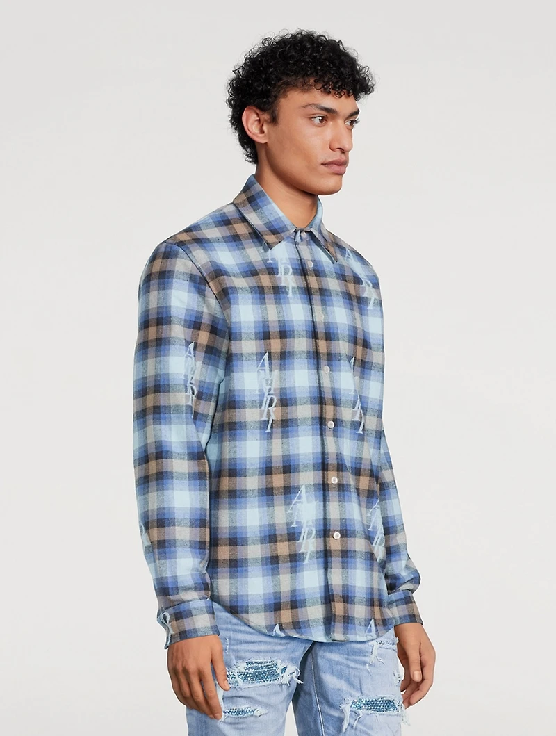 Cotton Plaid Flannel Shirt