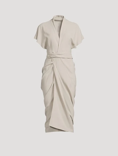 Cady Crepe Wrap Dress
