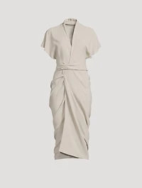 Cady Crepe Wrap Dress