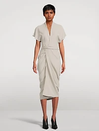 Cady Crepe Wrap Dress