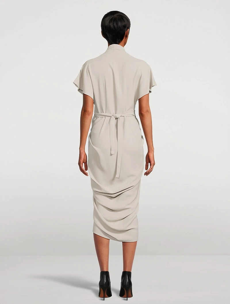 Cady Crepe Wrap Dress