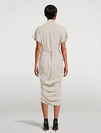 Cady Crepe Wrap Dress