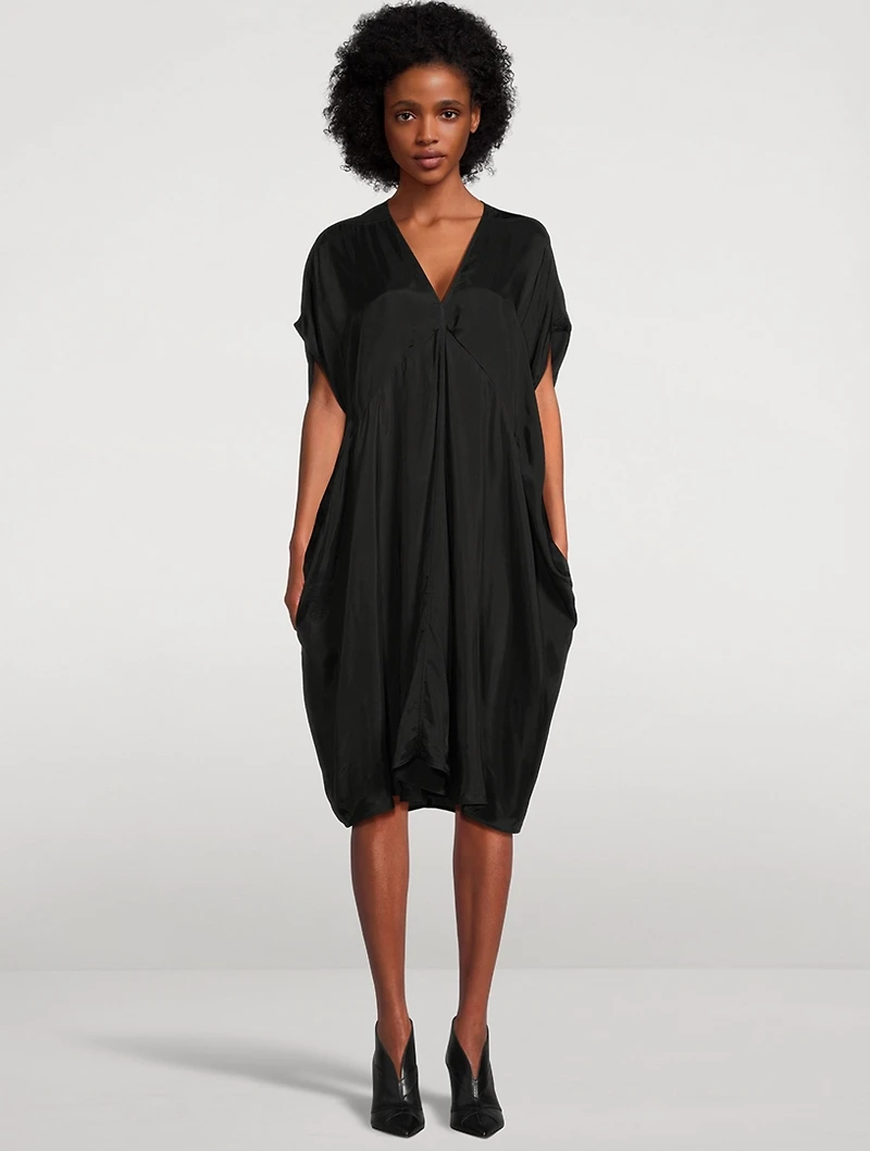 Tommykite Satin Midi Dress
