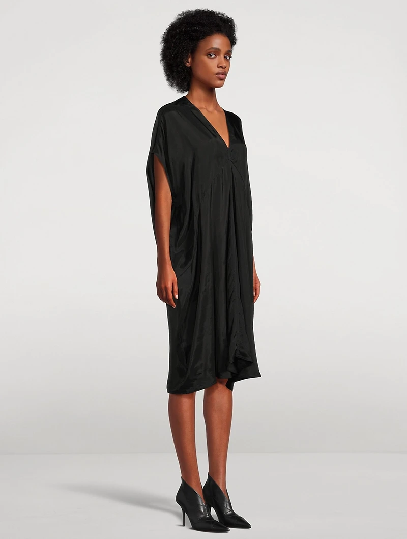Tommykite Satin Midi Dress