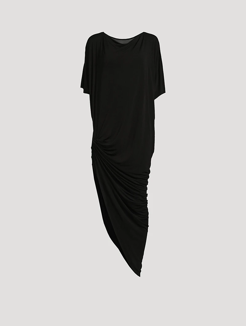 Edfu Asymmetric Jersey Dress