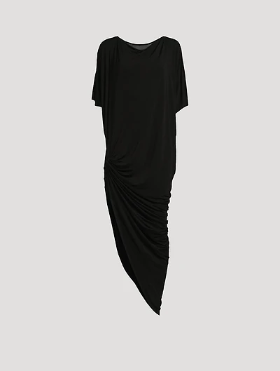 Edfu Asymmetric Jersey Dress