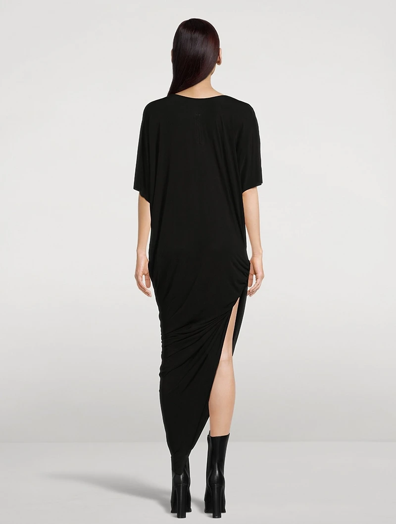 Edfu Asymmetric Jersey Dress