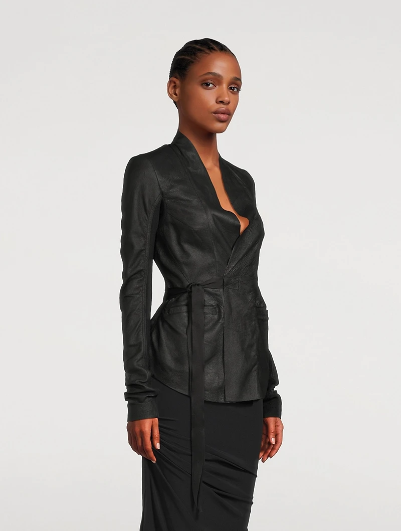 Hollywood Leather Wrap Jacket