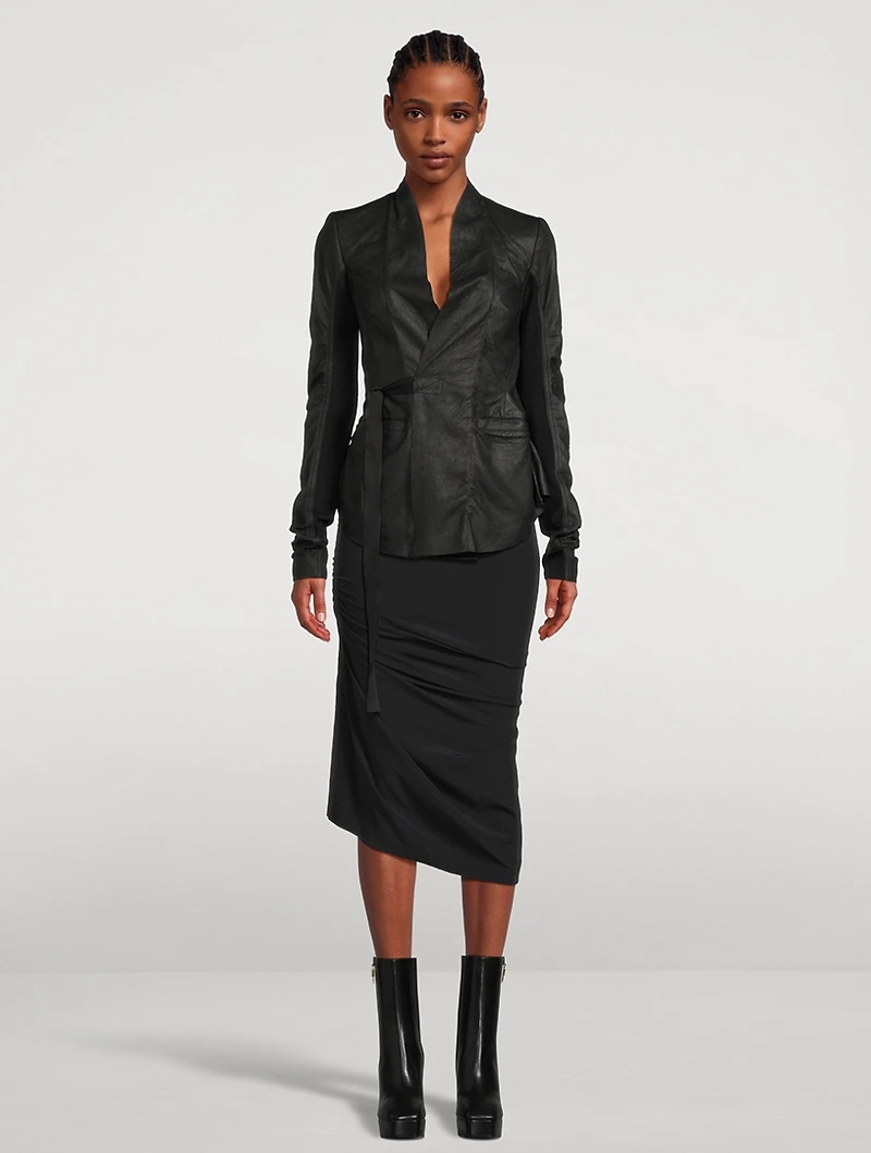 Hollywood Leather Wrap Jacket