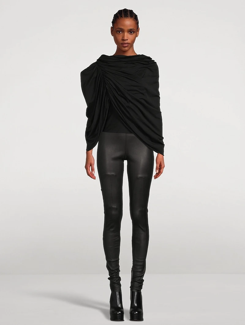 Nun Draped Jersey Top
