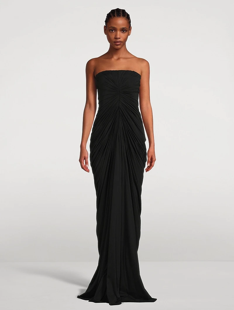 Radiance Draped Bustier Gown