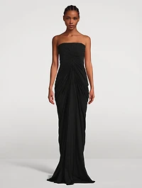 Radiance Draped Bustier Gown