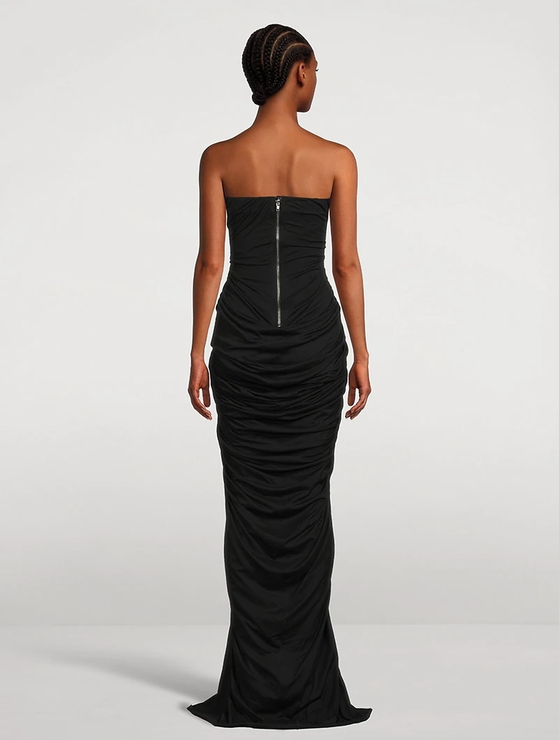 Radiance Draped Bustier Gown