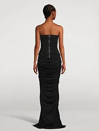 Radiance Draped Bustier Gown