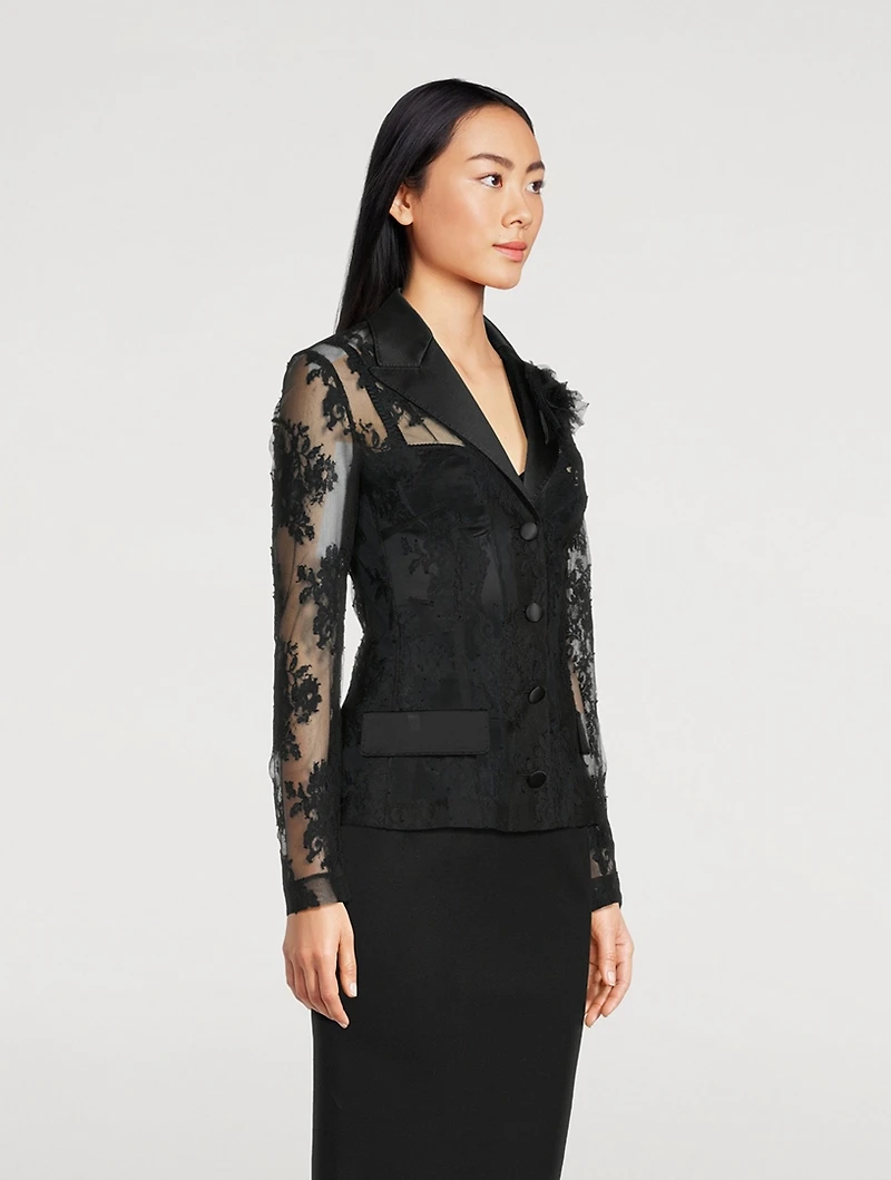 Floral Lace Blazer