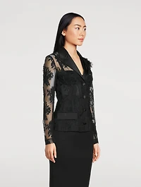 Floral Lace Blazer