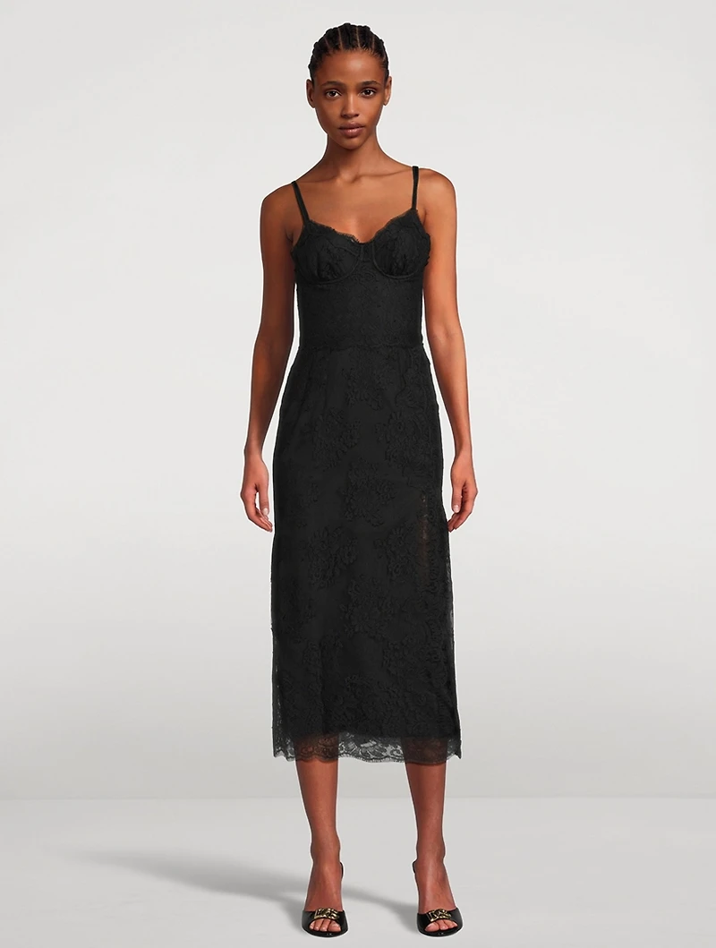 Floral Lace Slip Dress