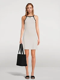 Buckle Contrast Mini Dress