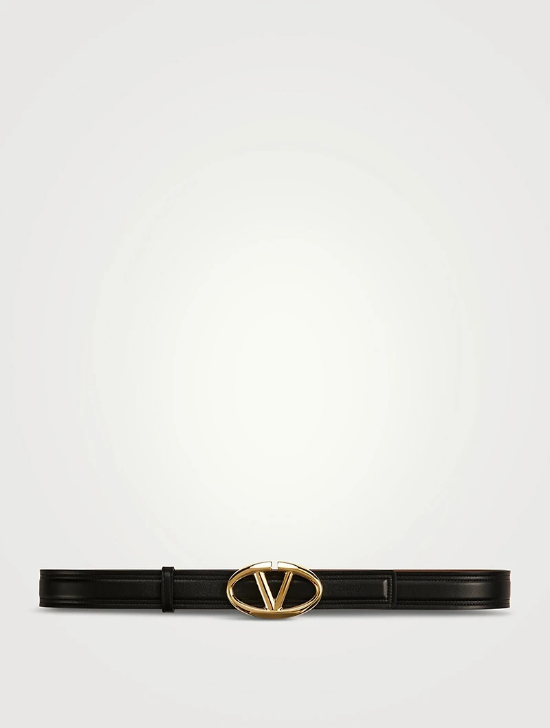 VLOGO Shiny Leather Belt