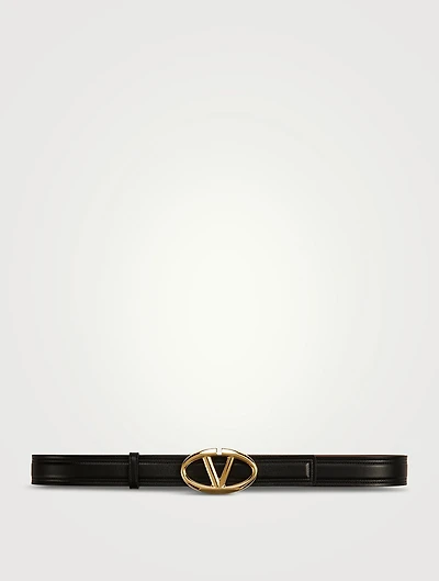 VLOGO Shiny Leather Belt