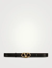 VLOGO Shiny Leather Belt