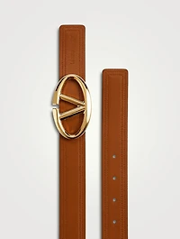 VLOGO Shiny Leather Belt