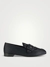 Visconti Raffia Loafers