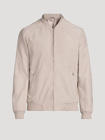 Suede Bomber Jacket