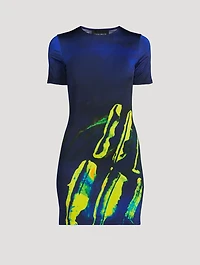 Printed Double Ring Mini Dress