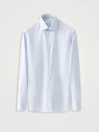 Slim Fit Bengal Striped Elevated Poplin Shirt