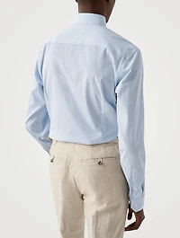Slim Fit Bengal Striped Elevated Poplin Shirt