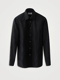 Slim Fit Floral Jacquard Evening Shirt