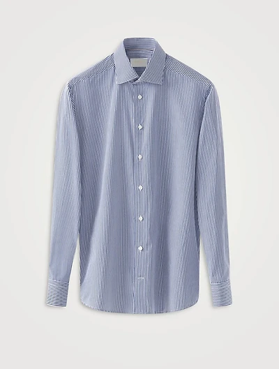 Contemporary Fit Bengal Stripe Elevated Poplin Shirt