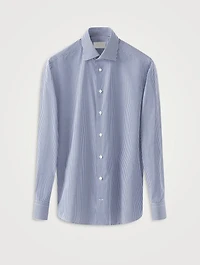 Contemporary Fit Bengal Stripe Elevated Poplin Shirt
