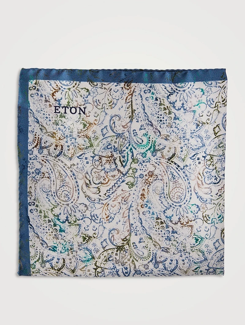 Paisley Silk Pocket Square