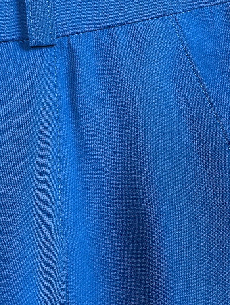 Pleated Wide-Leg Trousers