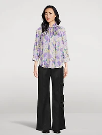Wide-Leg Cargo Trousers
