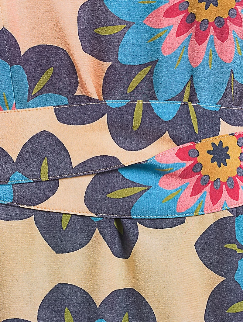Wrap Dress Floral Print