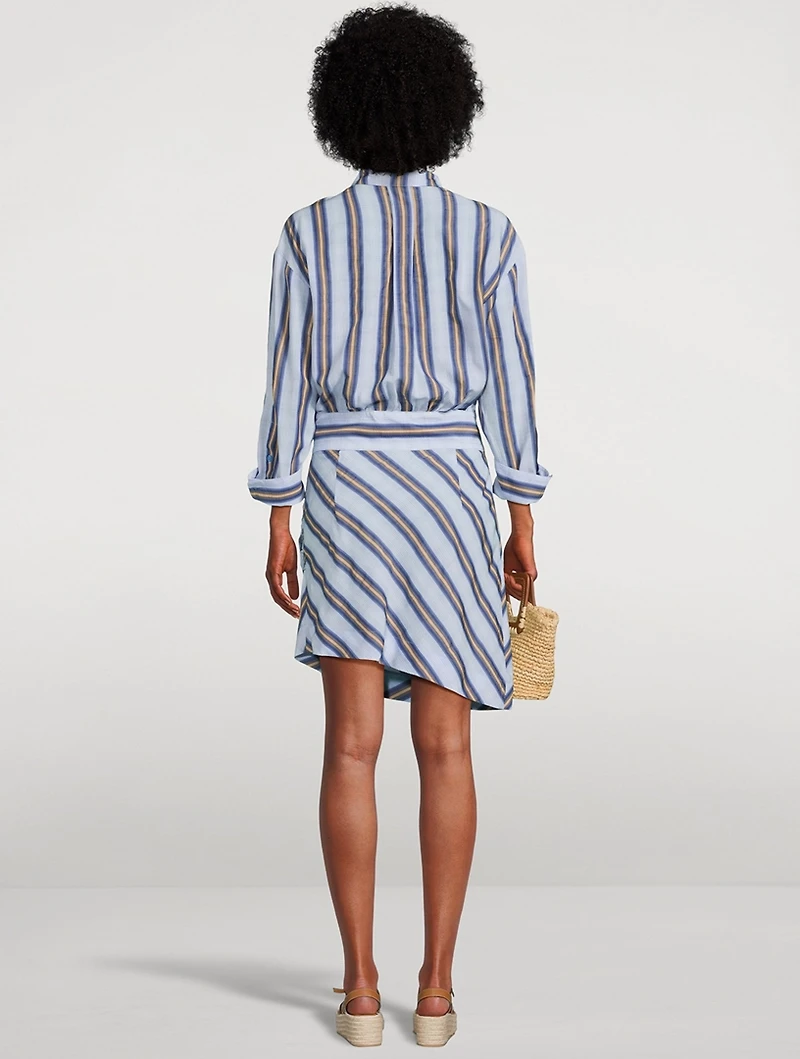 Shirt Dress Stripe Print